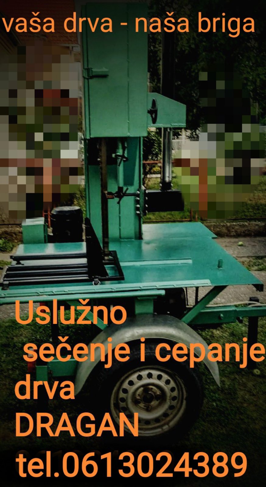 Usluga sečenje cepanje drva