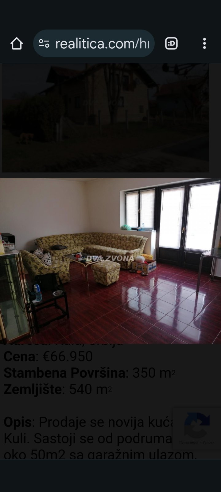 Hitna prodaja!Porodične kuce-kula vojvodina