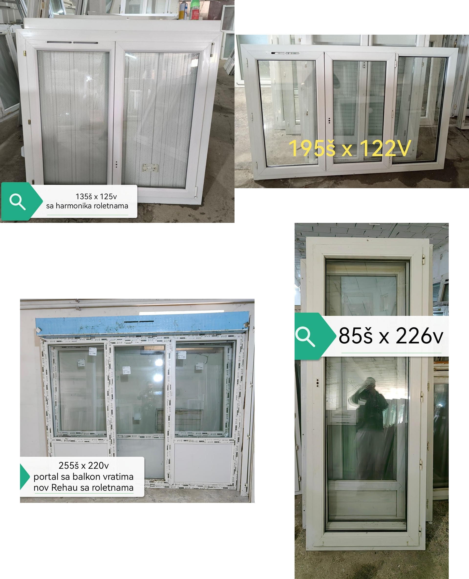 Polovna PVC stolarija