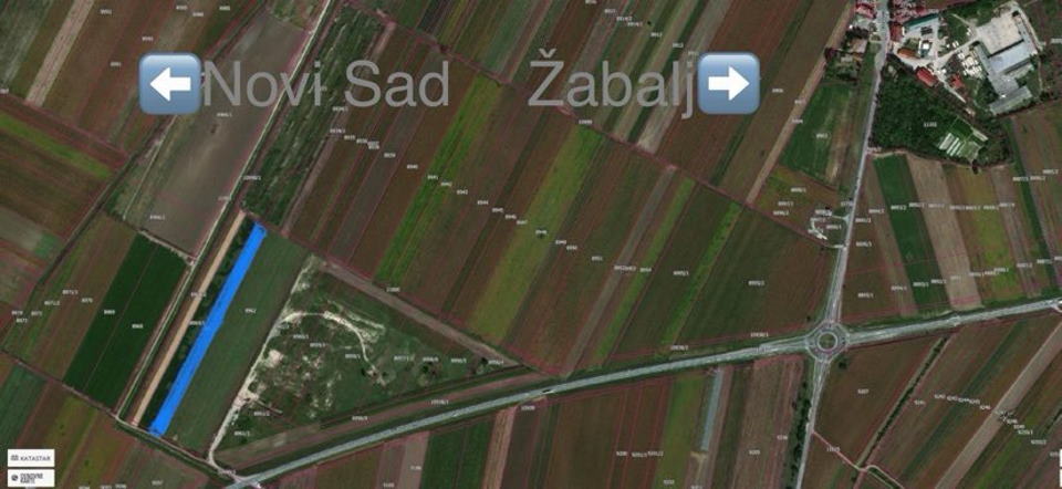 Poljoprivredno zemljiste 100m od puta NS ZR