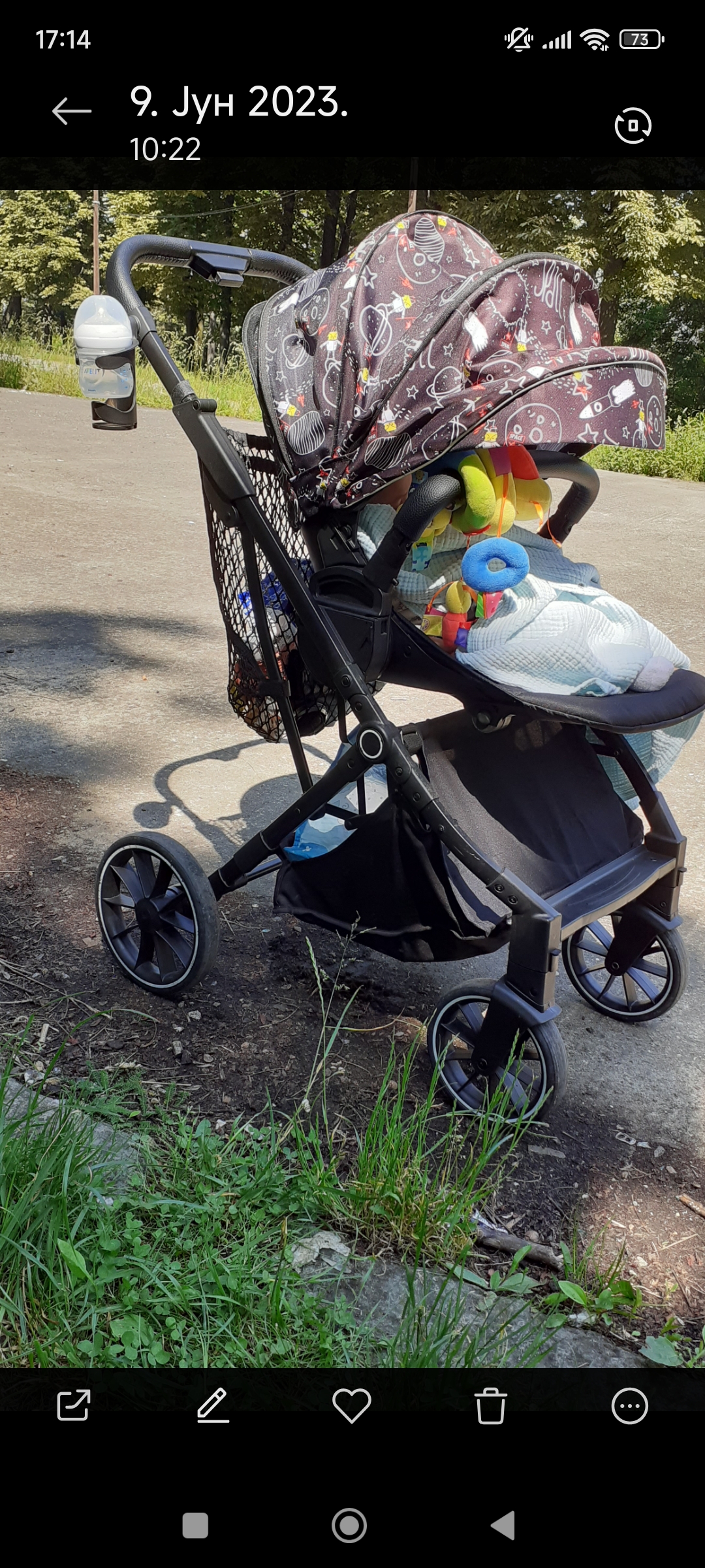 Kolica za bebe Bbo + nosiljka jaje autosedište Bbo sa nastavcima