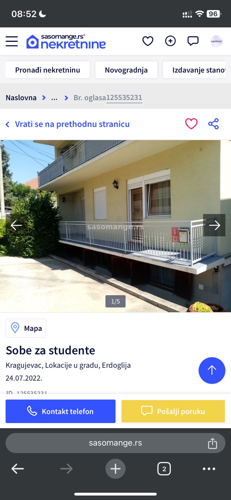 Sobe za studente i djake