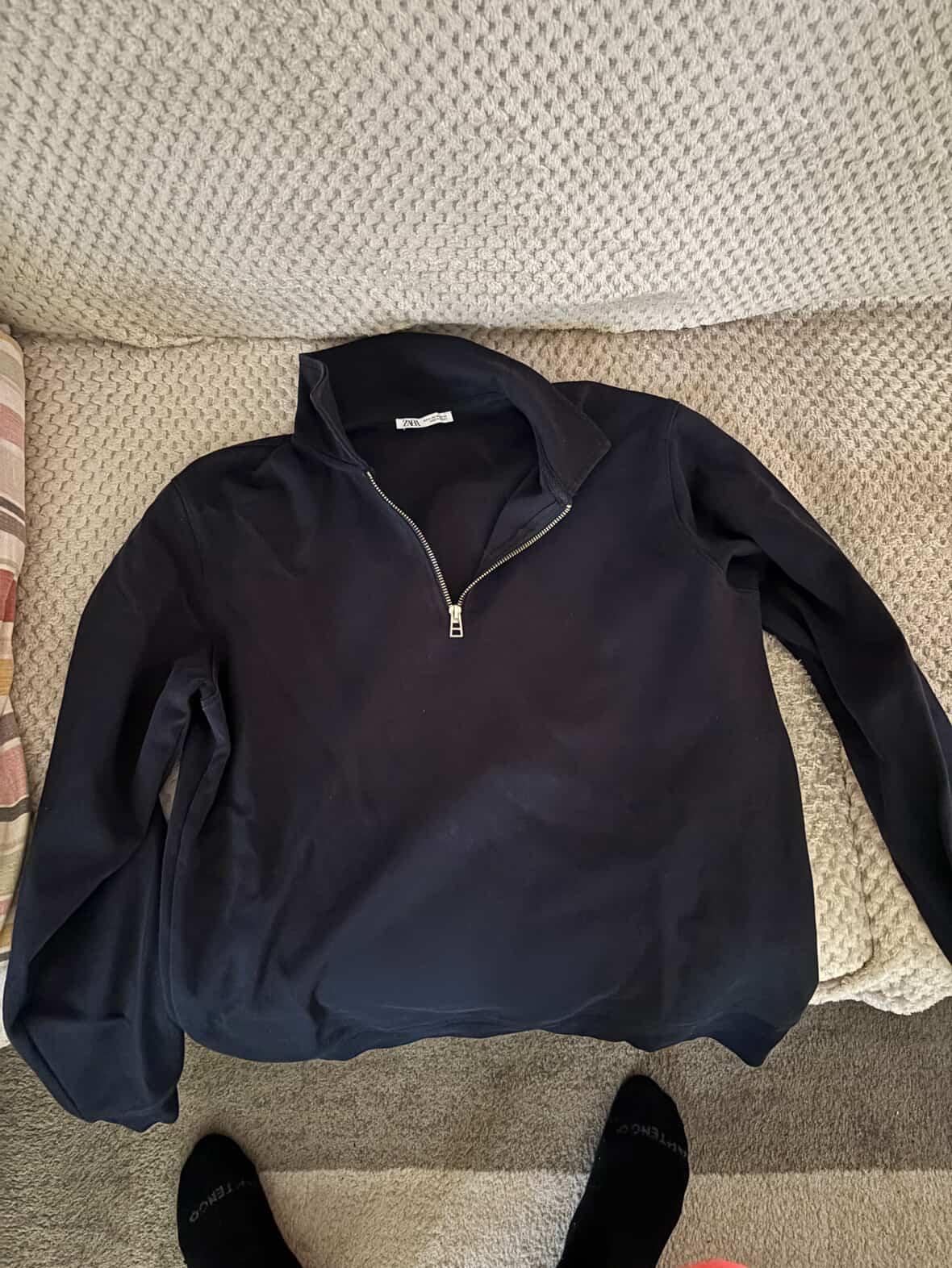 zara half zip