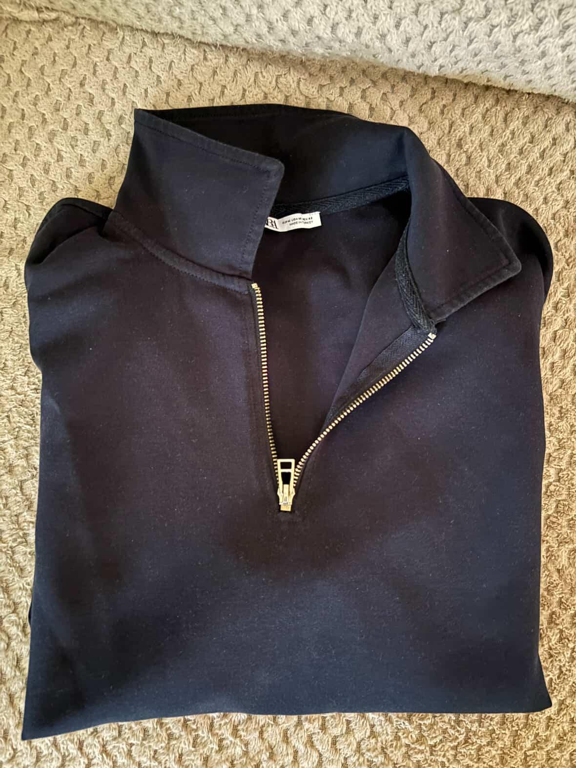 zara half zip