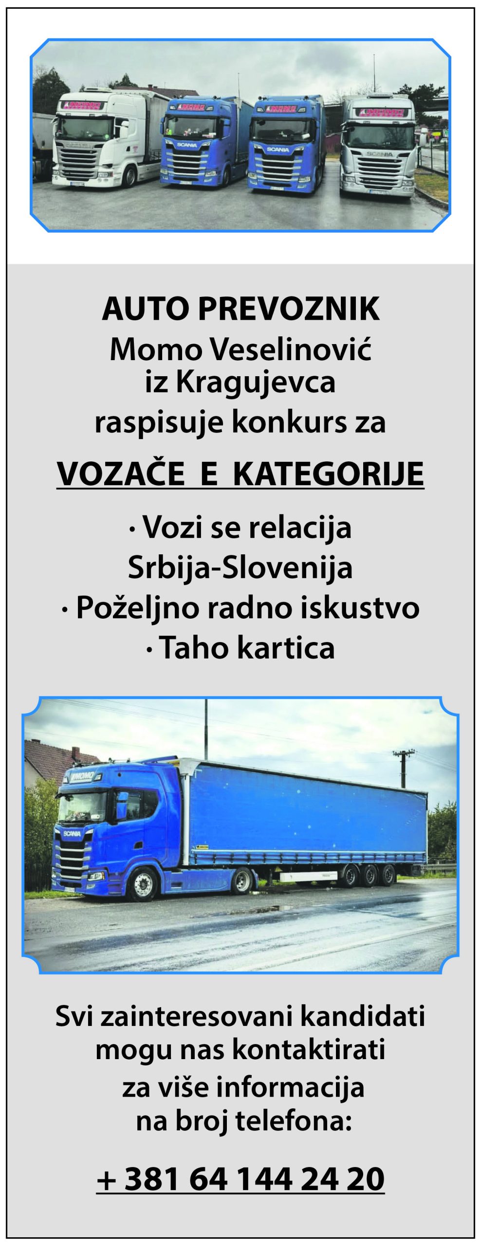 Autoprevoznik Moma Veselinović