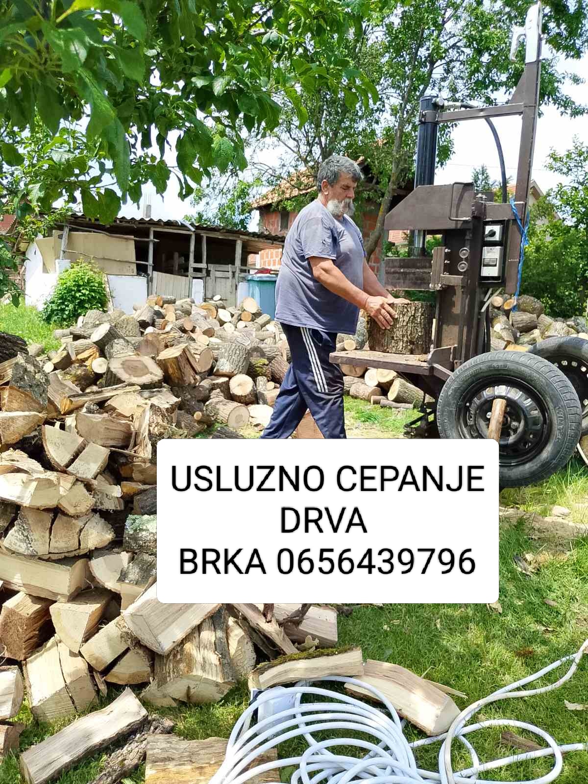 Usluzno cepanje drva