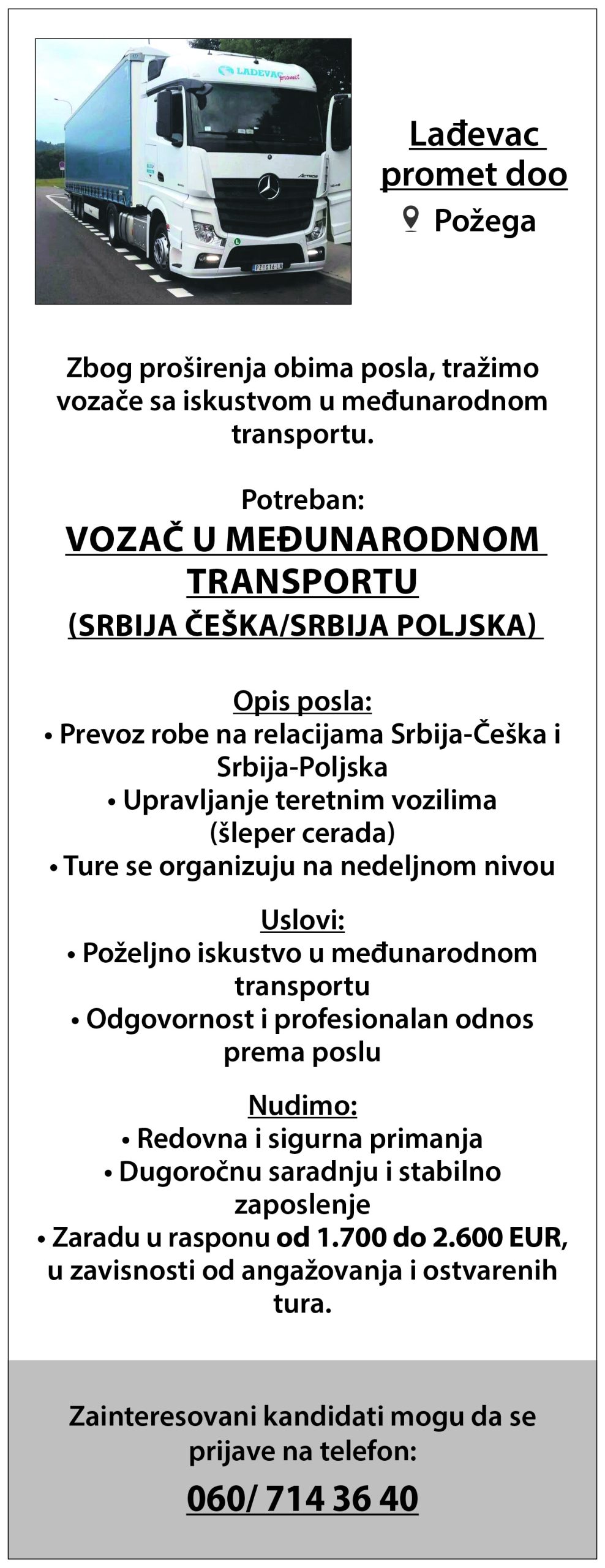 Lađevac promet doo