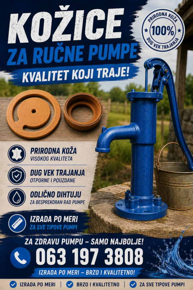 Remont ručnih pumpi i kožice za ručne pumpe